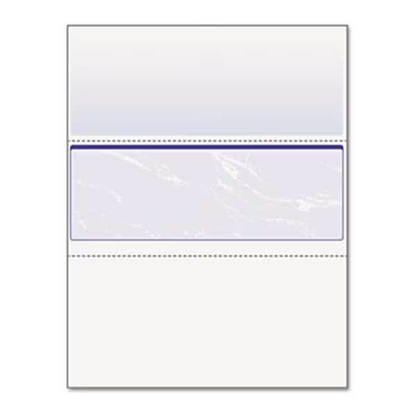 DocuGard Standard Security Marble Business Middle Check; 24 lb; Letter; 500-RM