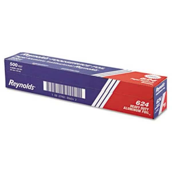 Heavy Duty Aluminum Foil Roll- 18 in. x 500ft- Silver