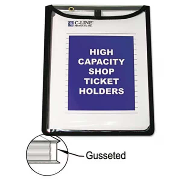 C-Line 39912 Shop Ticket Holders  Stitched  Both Sides Clear  9 x 12  25-BX