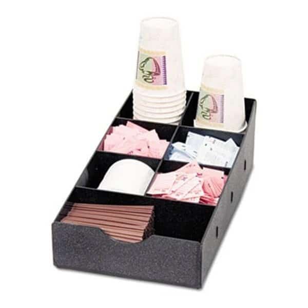 Vertiflex VFCC-169 Condiment Caddy  8.75w x 16d x 5.25h  Black