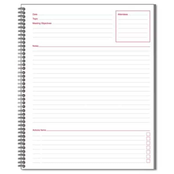 Cambridge Limited Meeting Notebook- 8 1/2 x 11- 80 Ruled Sheets
