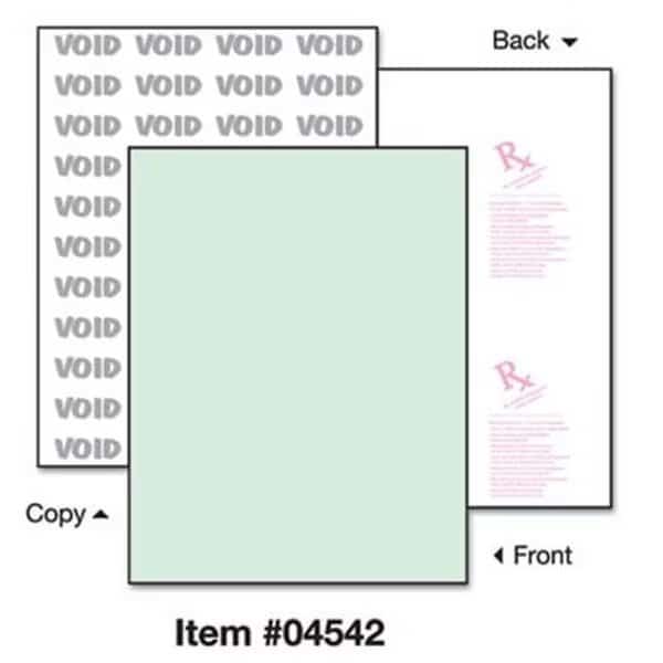 Paris Business Products 04542 DocuGard Security Paper- 8-1/2 x 11- Green- 500/Ream