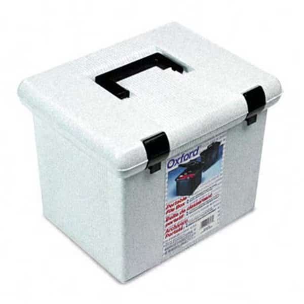 Esselte Pendaflex 41747 Portafile File Box Letter Plastic 14-7/8 x 12-1/8 x 11-7/8 Granite