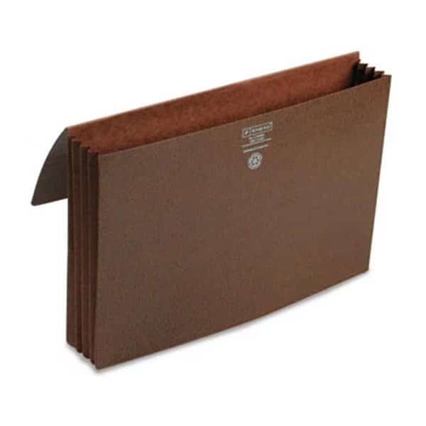 3 1/2 in. Expansion Wallets Leather-Like Redrope Legal Red