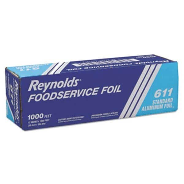 Metro Aluminum Foil Roll, Lighter Gauge Standard, 12 in. x 1000 ft., Silver