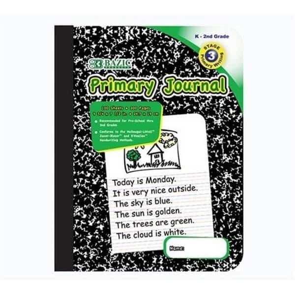 Bazic   100 Ct. Primary Journal Marble Composition Book  Case of 48