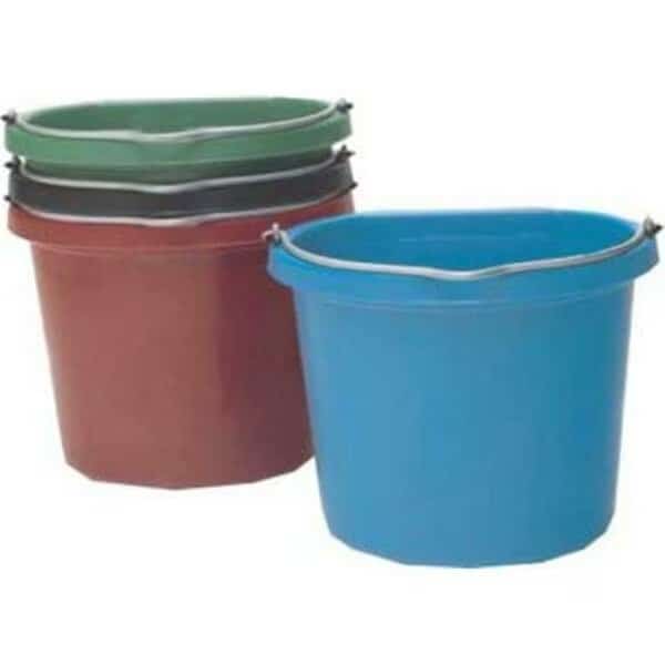 Flat Back Bucket Green 20 Quart - FB-120G