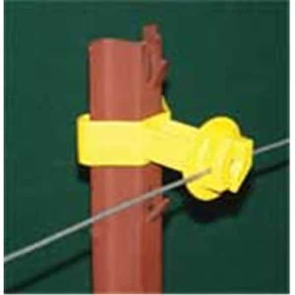 Dare Products Chain Link U Post Insulator Yellow - SNUG-SU-25