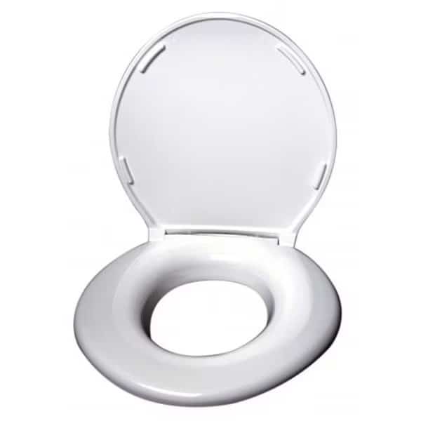 Big John Products 2445263-4W Toilet Seat Open Front Less Cover - White