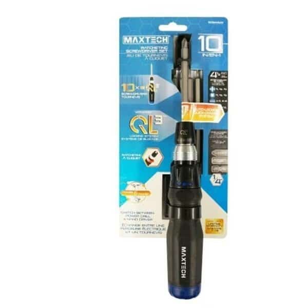 10 in 1 QL3 Ratcheting Screwdriver Set