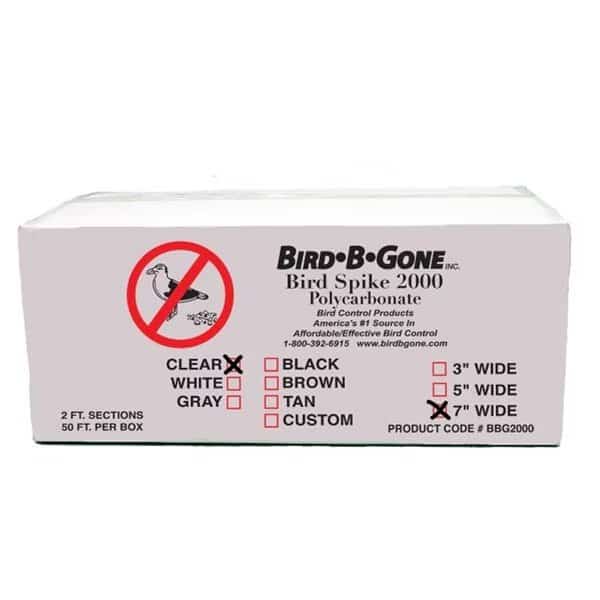 Bird B Gone 7in - 50ft. Plastic Bird Spikes