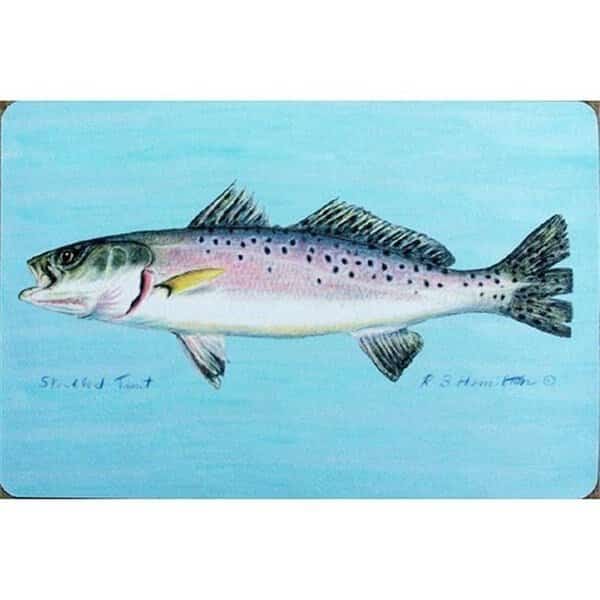 Betsy Drake DM023 Speckled Trout Door Mat 18"x26"