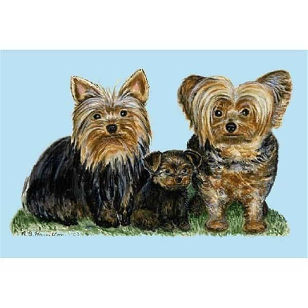 Betsy Drake DM068 Yorkies Door Mat 18"x26"