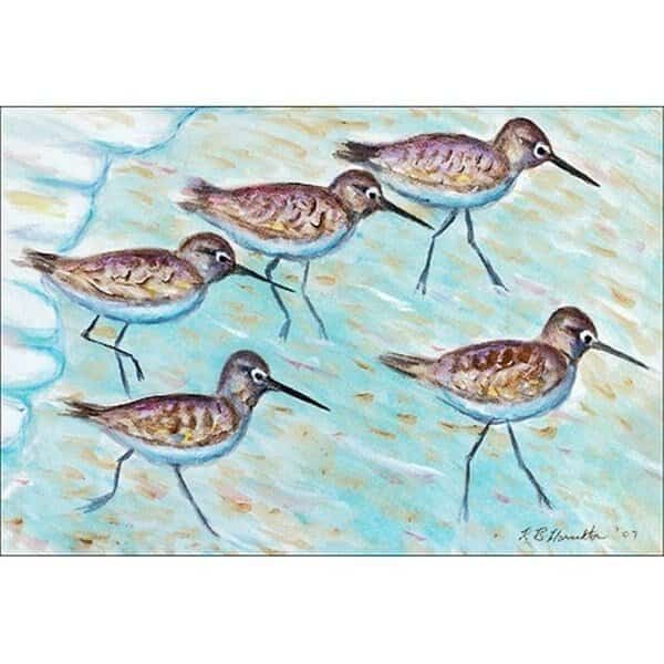 Betsy Drake DM269 Sandpipers 18"x26" Door Mat