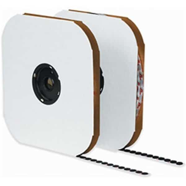Velcro Tape, Round Dot, 0.88 in, Black