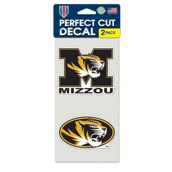Missouri Tigers Set of 2 Die Cut Decals
