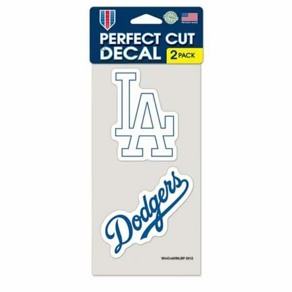 Los Angeles Dodgers Set of 2 Die Cut Decals, 2PK