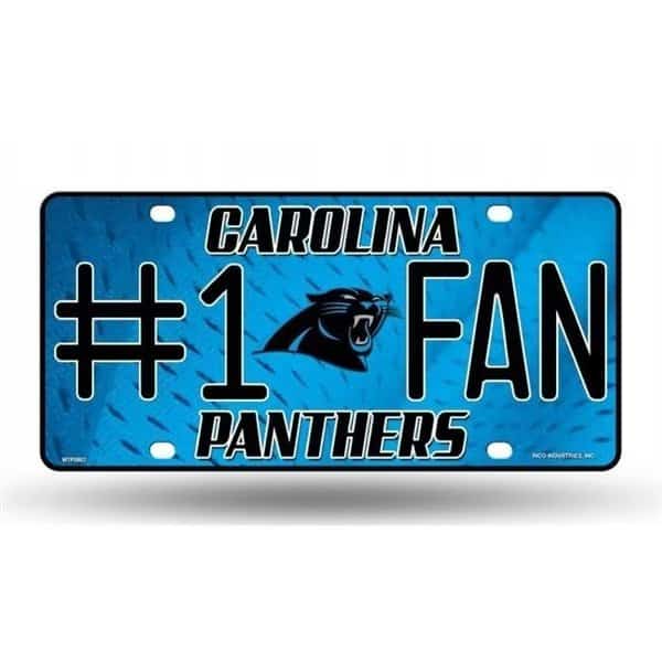 Carolina Panthers License Plate No 1 Fan
