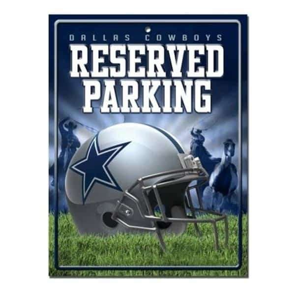 Dallas Cowboys Sign Metal Parking