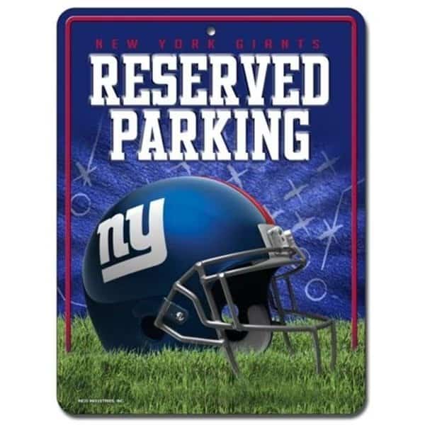 New York Giants Sign Metal Parking