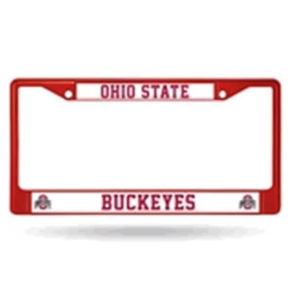 Ohio State Buckeyes License Plate Frame Metal Red