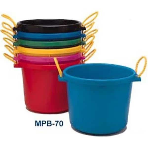 Fortex MPB-70BX Black Poly Multi-Purpose Bucket - 70 Quart