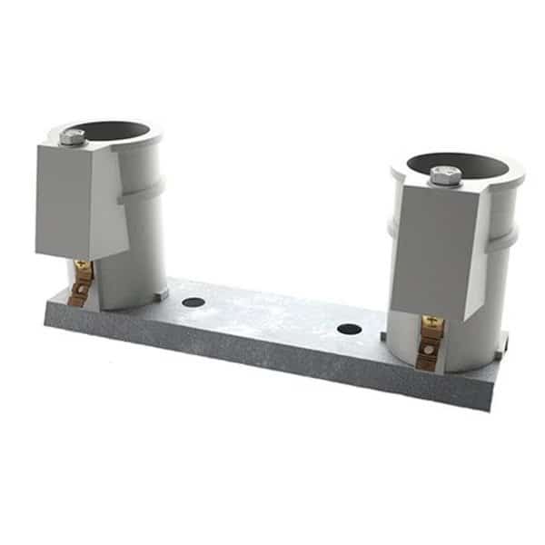 Perma-Cast PC-4008-P 4 In. Deck Cycolac Anchor Channel Mount Set, Perma-Cast, Mfr#: PC4008P