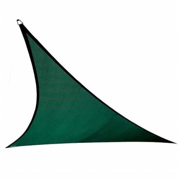 Gale Pacific USA 473785 Coolaroo Coolhaven SHADE SAIL TRIANGLE 12'  Heritage GREEN
