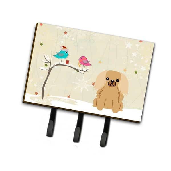 Christmas Presents Between Friends Pekingnese Fawn Sable Leash or Key Holder
