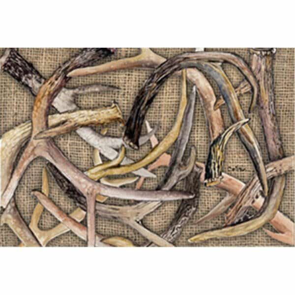 Deer Horns Moisture Wicking Fabric Standard Pillowcase - 20 x 30 in.