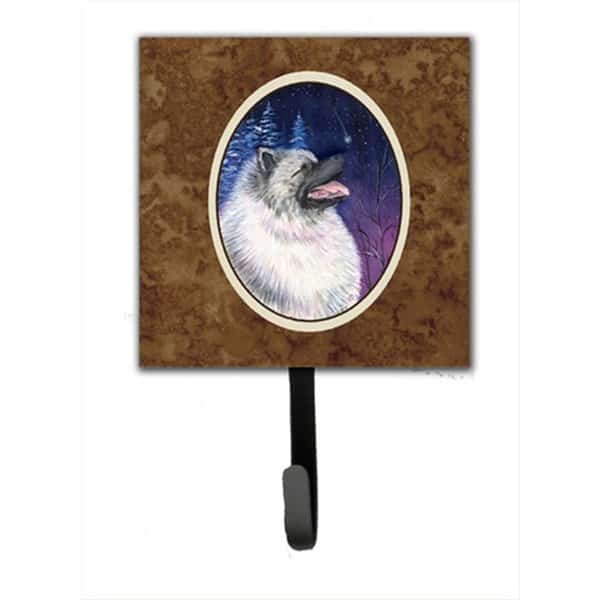 Starry Night Keeshond Leash Holder Or Key Hook