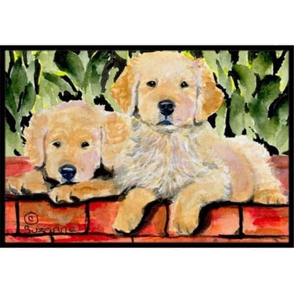 Carolines Treasures SS8908JMAT 24 x 36 in. Golden Retriever Doormat