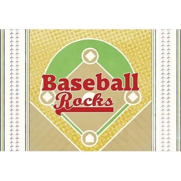 Carolines Treasures SB3077PLMT Baseball Rules Fabric Placemat