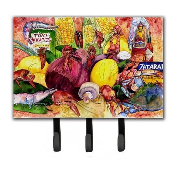 Crawfish With Spices And Corn Leash & Key Holder