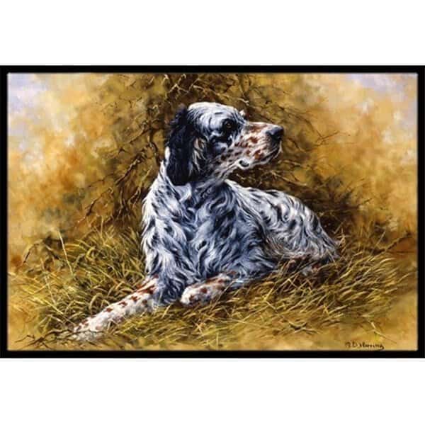 Carolines Treasures HMHE0007JMAT English Setter by Michael Herring Indoor or Outdoor Mat; 24 x 36