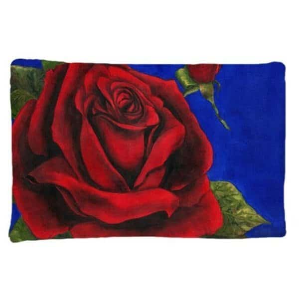 Carolines Treasures TMTR0226PILLOWCASE Rose by Malenda Trick Fabric Standard Pillowcase