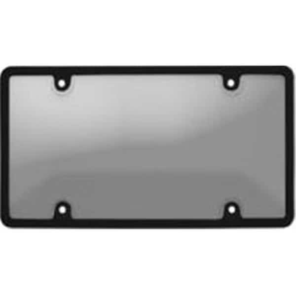 Cruiser Accessories 62052 Tuf Combo License Plate Frame and Bubble Shield; Black And Smoke