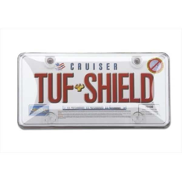 Cruiser Accessories 73100 Tuf Bubble Novelty License Plate shield; Clear