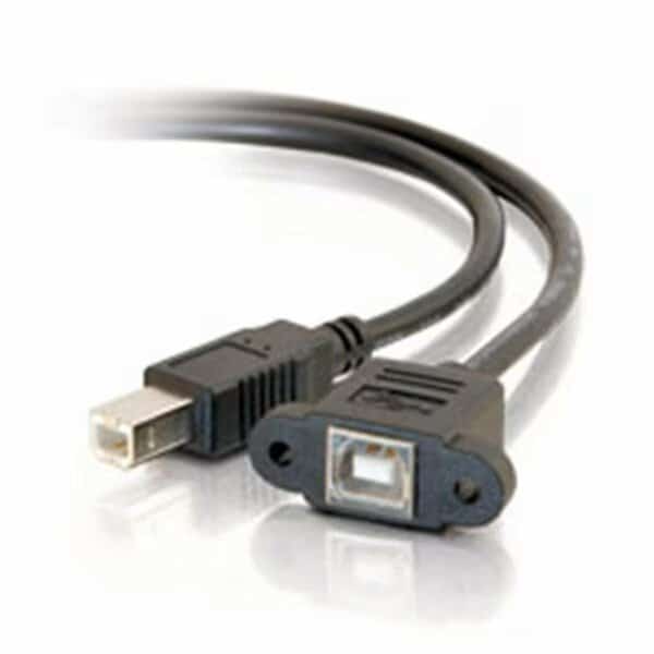 1.5Ft Usb 2.0 B Female To B Male Panel Mount Cable