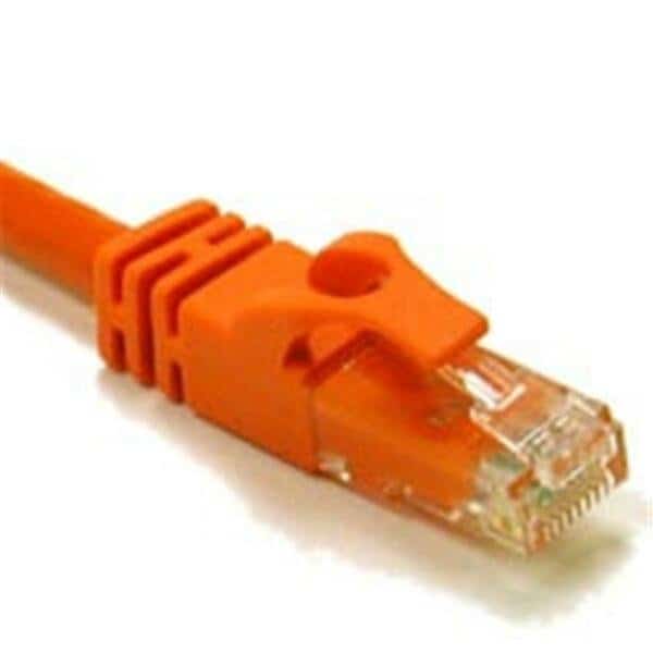 25ft Cat6 550 MHz Snagless Crossover Cable - Orange
