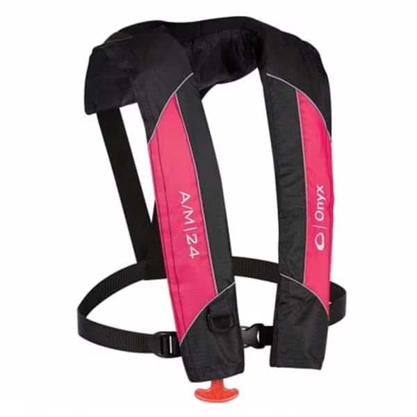A-M-24 Automatic-Manual Inflatable Pfd Life Jacket, Pink
