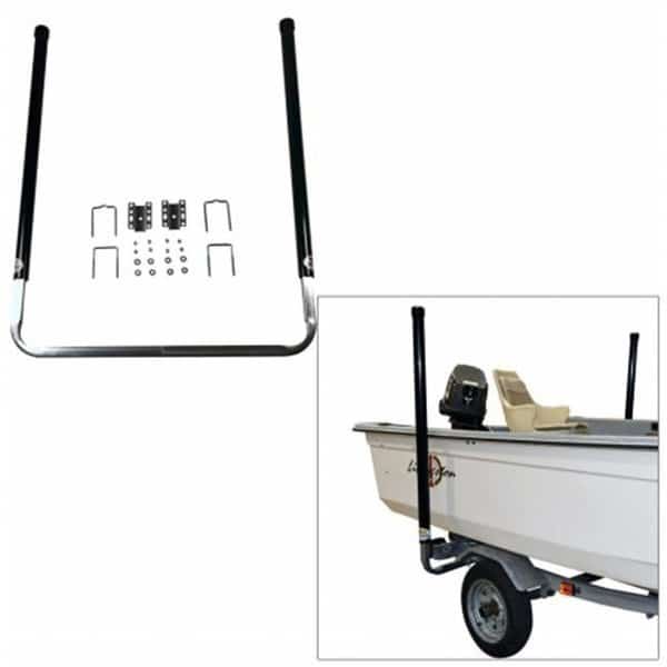 PVC Post Guide On w ithUnlighted Posts - 60 in. - Black