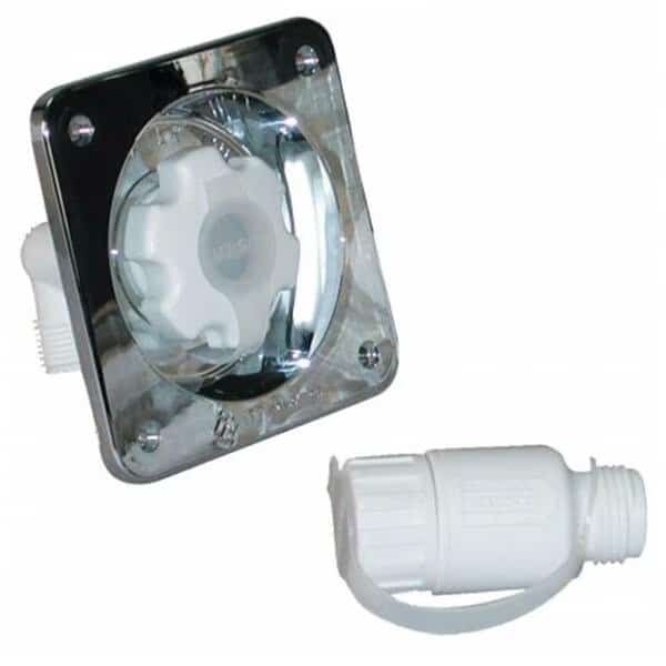 Water Pressure Regulator - Flush Mount - Chrome, 45 PSI