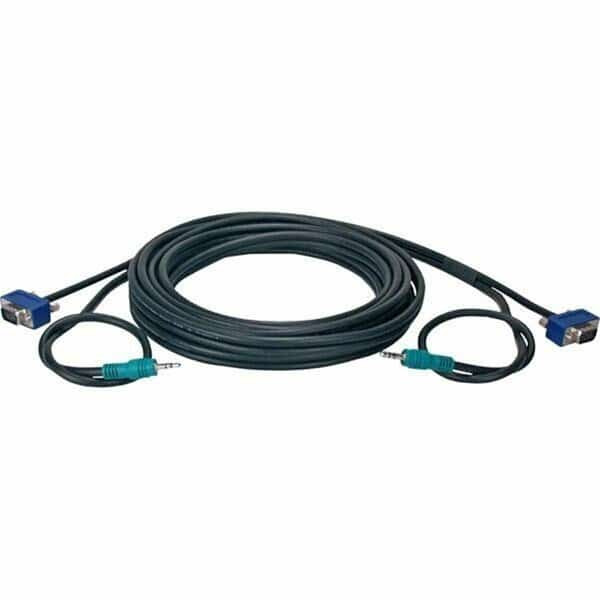 35' High Performance Ultrathin Vga/Qxga Hdtv/Hd15 Cable With Audio