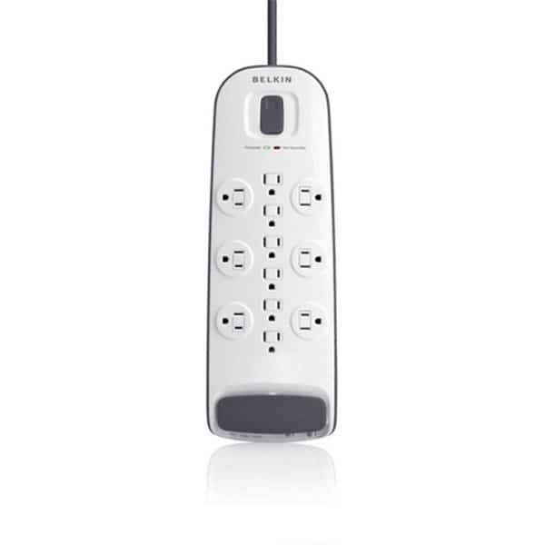 Power Strip, Surge, 12 Outlet(s) 8 ft.