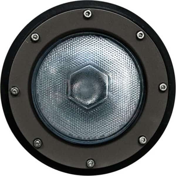 Cast Aluminum In-Ground Well Light with PVC Sleeve, Black