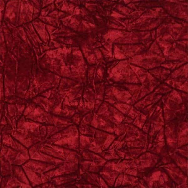54 in. Wide Burgundy Classic Crushed Velvet Residential Commercial And Automotive Upholstery Velvet