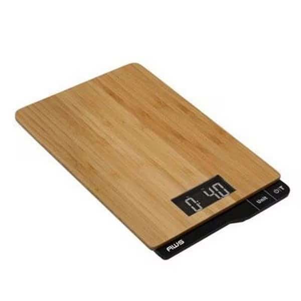American Weigh Scales ECO-5K Bamboo Digital Kitchen Scale