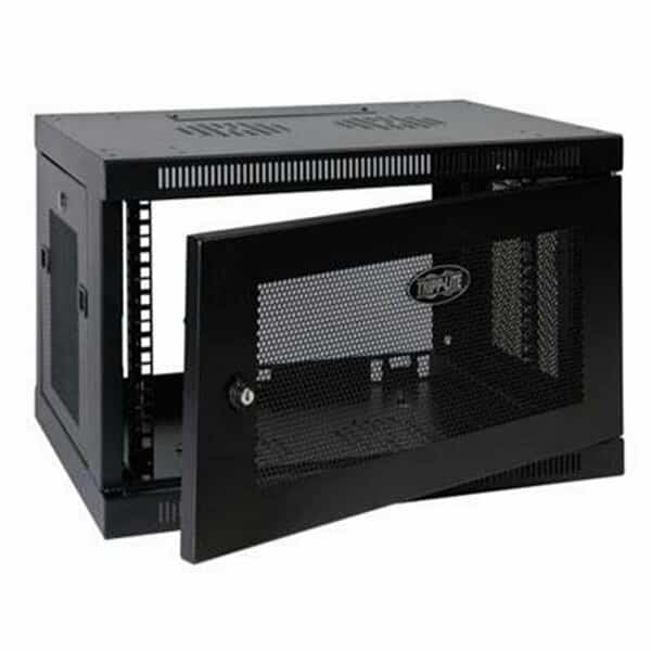 9U Wall Mount Rack Enclosure Cabinet with Door and Side Panels-Black, Doomsday, Mfr#: DO61337