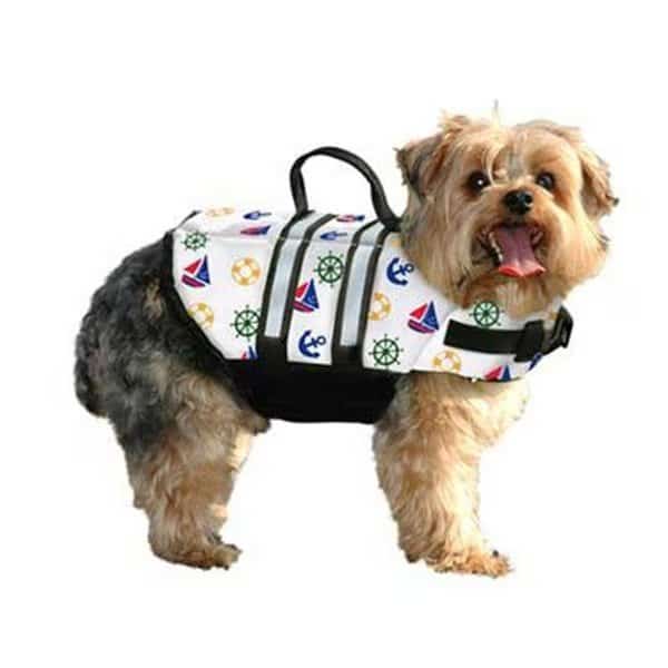 Dog Life Jacket Large Nautical
